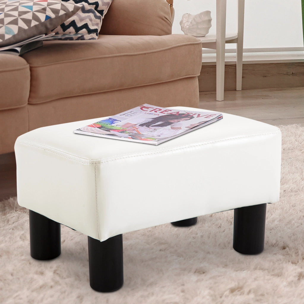 Pouf in similpelle ¨C zephmum ¨C 38x38x41 cm bianco