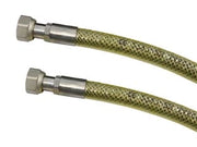 TUBO GAS FLESSIBILE IN ACCIAIO INOX CON GUAINA FF  cm.100