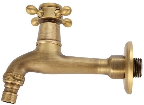 Acquasistema Vintage Stile - Rubinetto a Parete - Ottone - Sostenibile - Resistente alla Corrosione - Facile da Installare