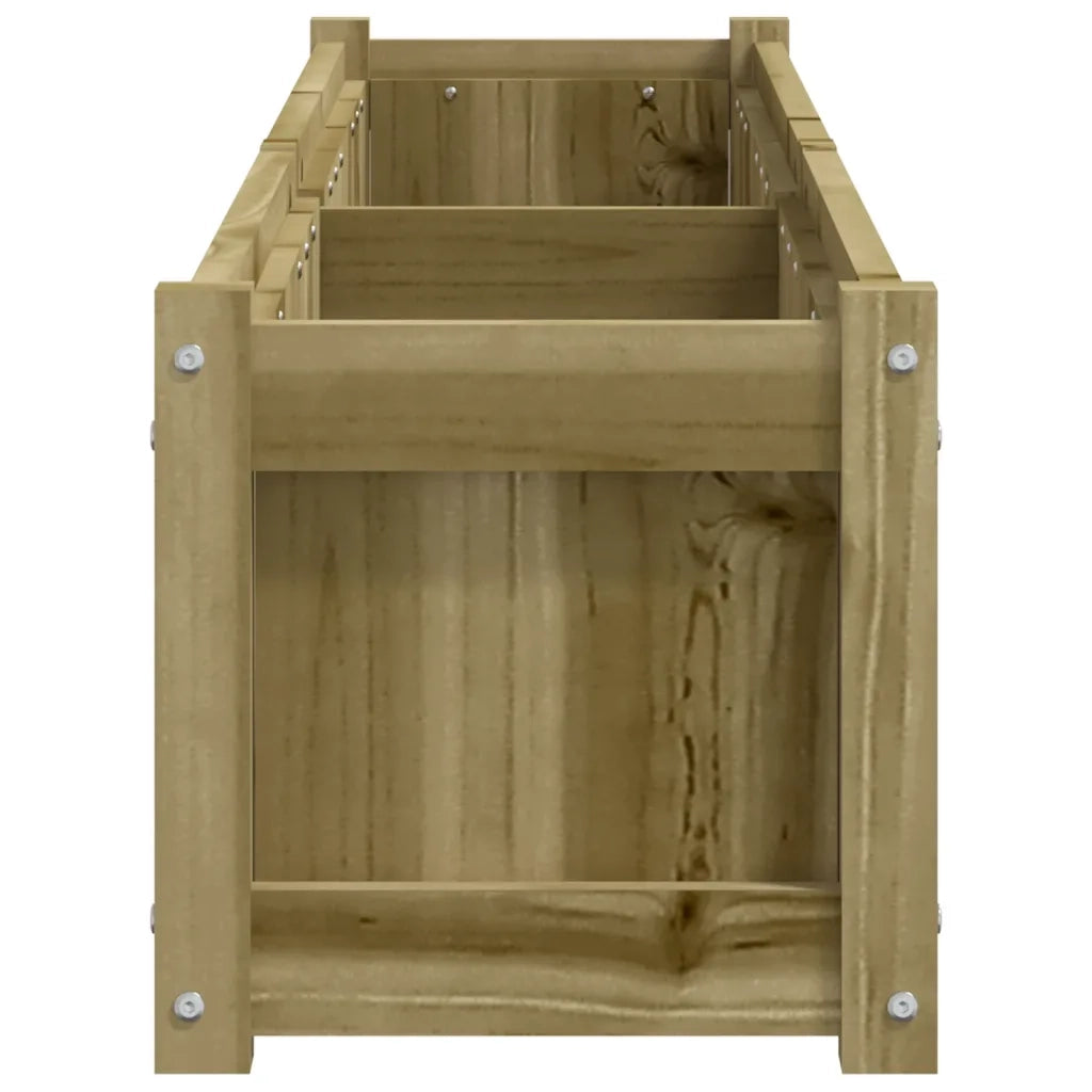 Fioriera | Cassetta per fiori | Vaso da Giardino 180x31x31 cm in Legno di Pino Impregnato