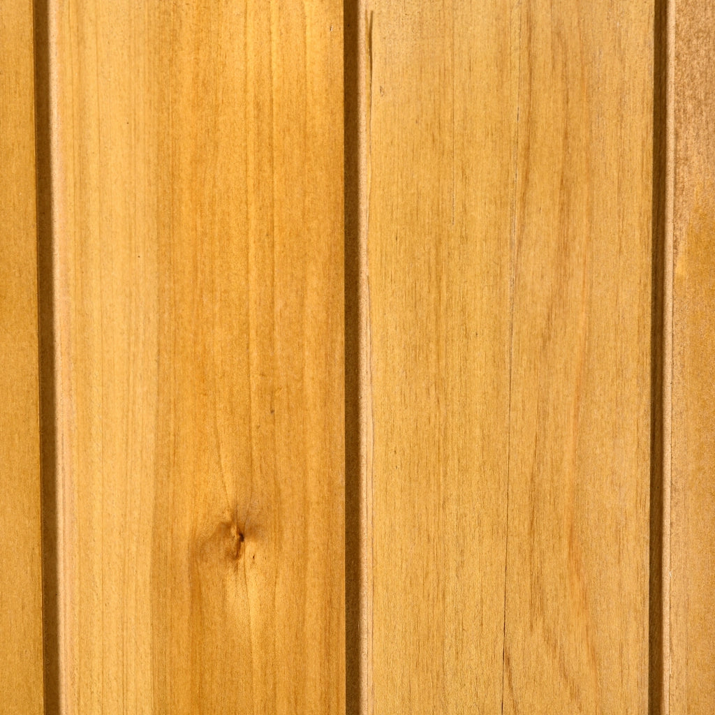 EasyComfort Casetta da Giardino in Legno a 2 Ante con Sgabello Alto a 2 Ripiani e Tetto Idrorepellente, 140x75x157 cm