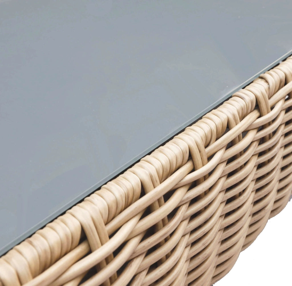 Salotto da Giardino 5 posti con Tavolino in Alluminio Wicker - RALPHIE