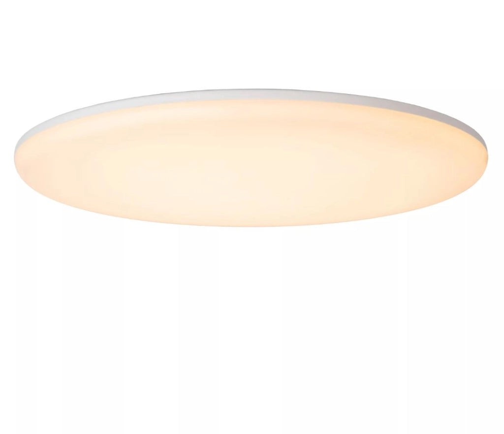 Plafoniera bagno IP44 tonda 35cm bianca LED 36W CCT Lucide Olson