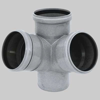 BRAGA A SCAGNO ANGOLAZIONE DOPPIA PP HTEM  110x110x110 67  °     WAVIN