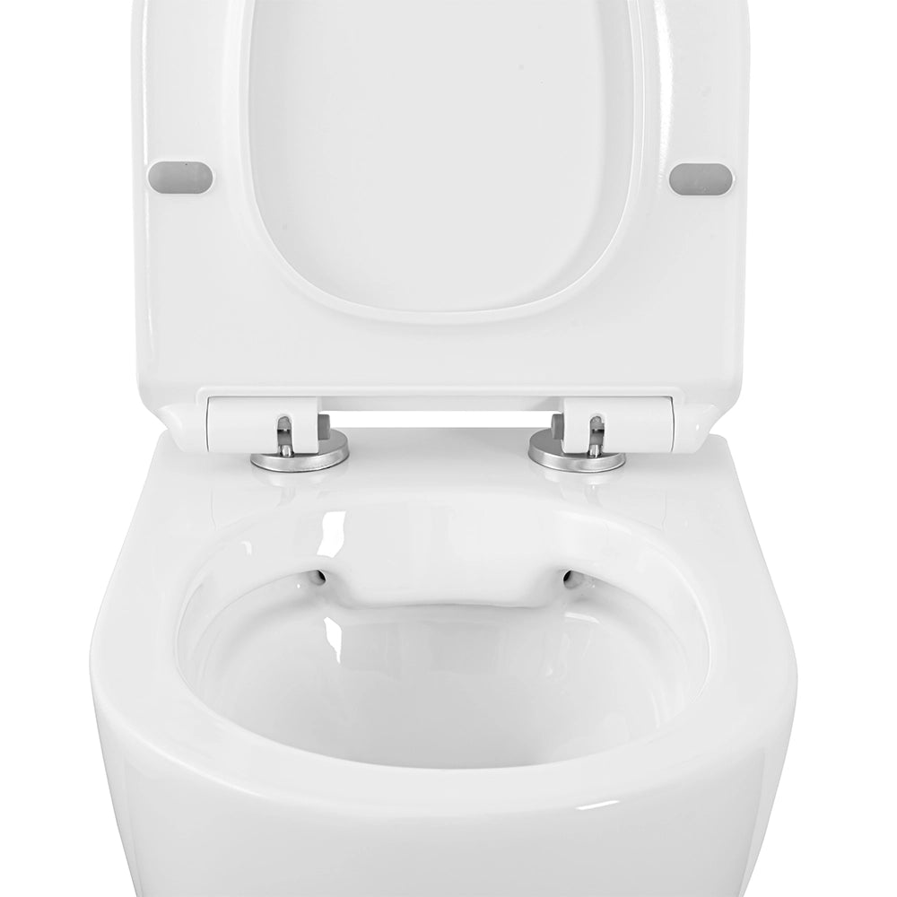 Wc sospeso Rimless serie Tokyo in ceramica bianco lucido
