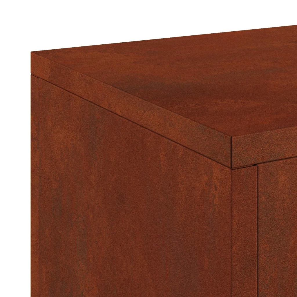 Supporto per piante 2 pcs Ruggine 24 x 24 x 75 cm 865826
