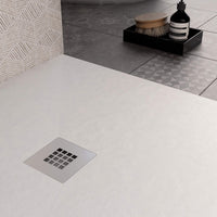 Piatto Doccia in Pietra 75x130 cm Bonussi Ardesia Everest Bianco