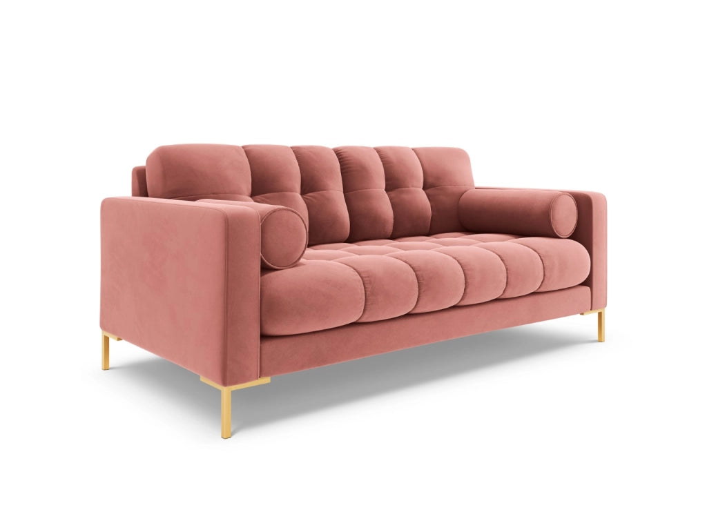 Cosmopolitan Design - Divano "Bali" 2 posti in velluto rosa 
