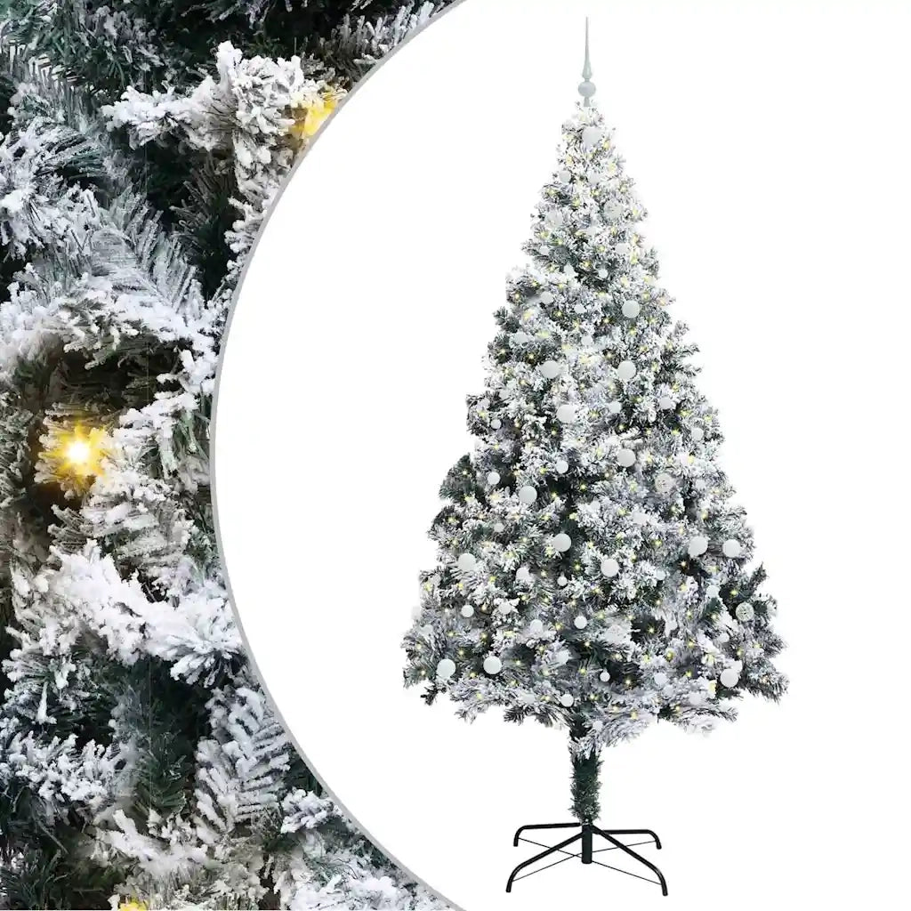 Albero di Natale artificiale con 300 LED Bianco 240 cm 3396983