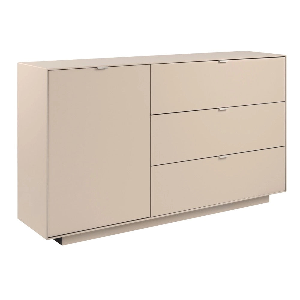 Madia Sivas51A con anta e 3 cassetti colore cashmere 160 cm