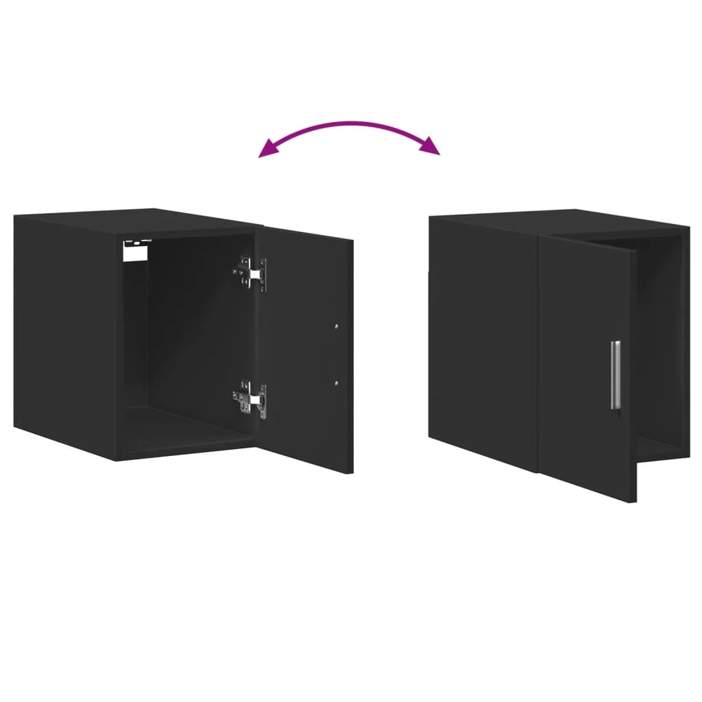 Mobile contenitore sottile 30 x 42,5 x 225 cm con molteplici scomparti design moderno in legno composito nero 02_0055553