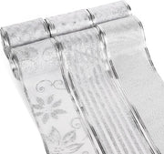 Lanterne di Natale a Fiocchi di Neve con Disegno di Fiori - 63cm di Larghezza - Lanterna di Natale - Attività di Riciclo - Creazione di Ghirlande - Confezione di Regalo - 33m di Lunghezza Totale