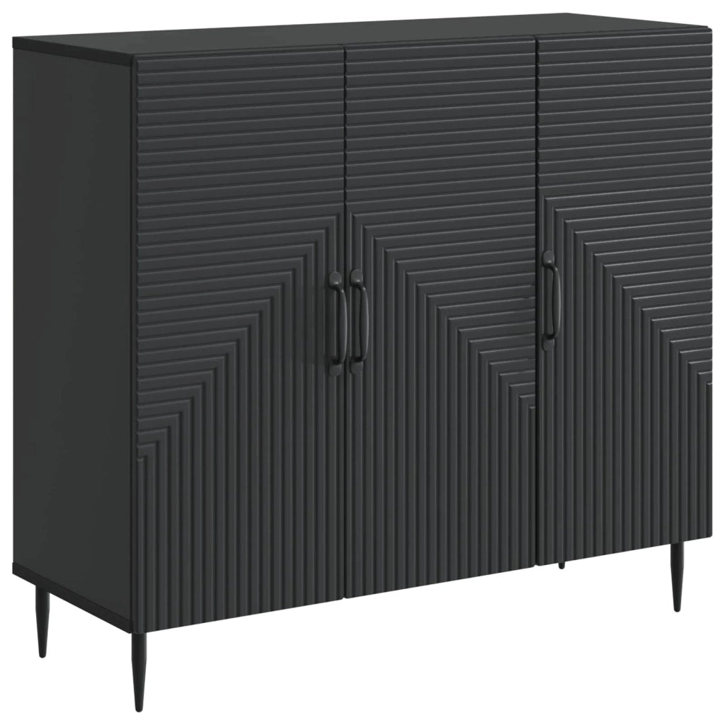 Credenza Nero 89 x 34,5 x 80 cm Legno ingegnerizzato
