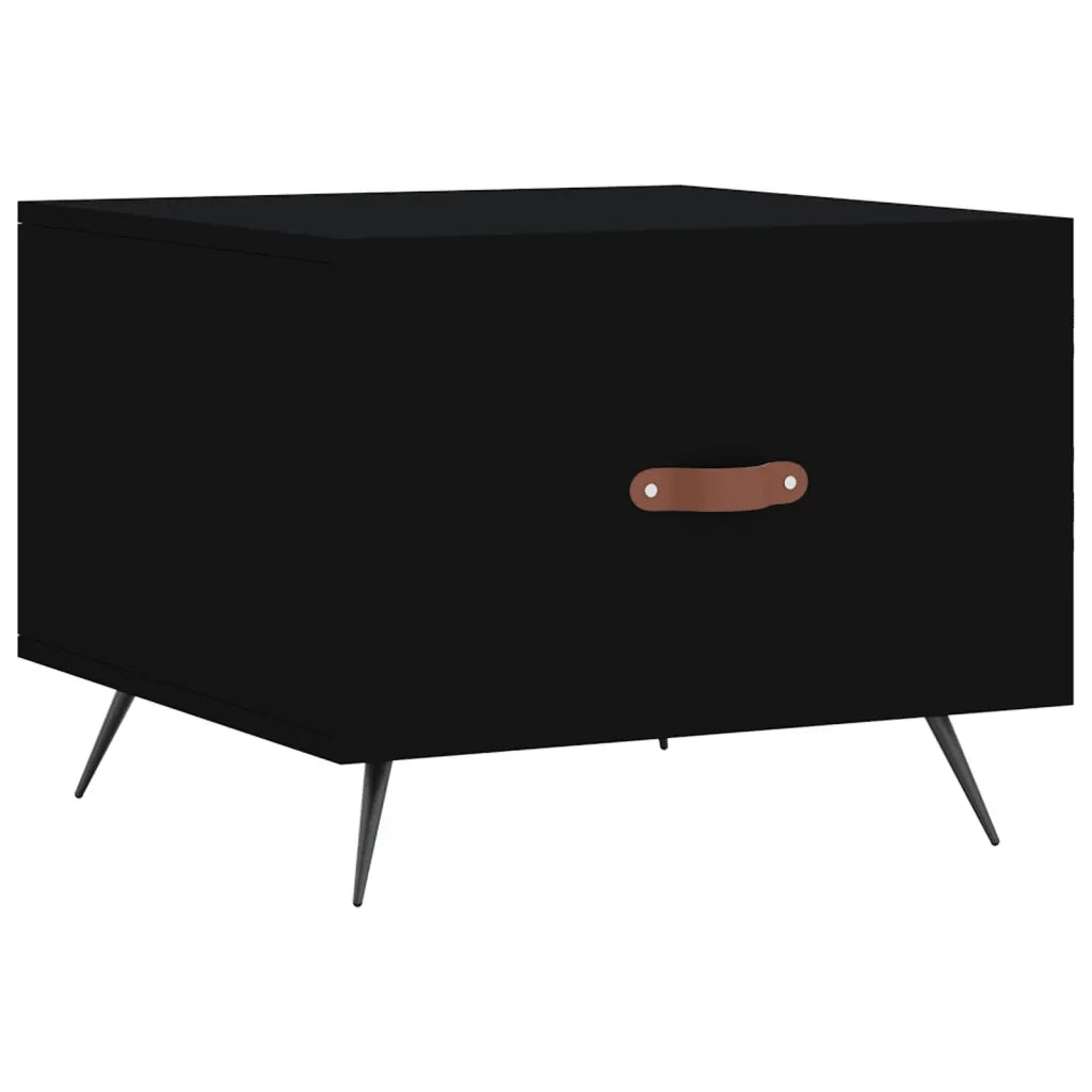 Tavolino da salotto | Tavolino da caff¨¨ | Tavolino da Soggiorno Nero 50x50x40 cm in Legno Multistrato