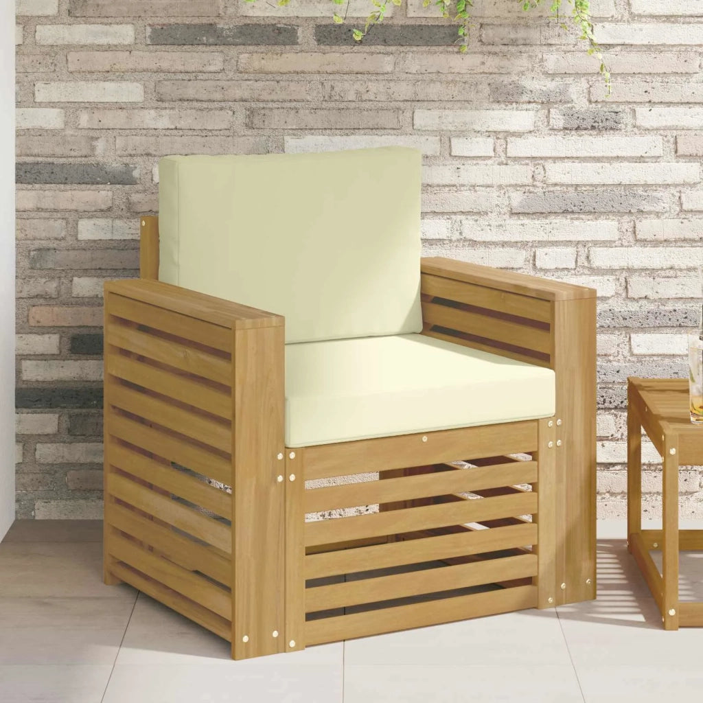 Set di divani da esterno-Sofa da giardino Poliestere Bianco 829529