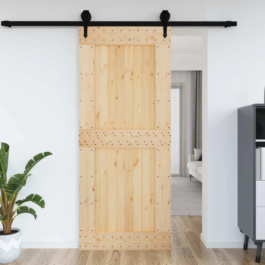 Porta NARVIK Naturale 95 x 210 cm Legno di pino solido