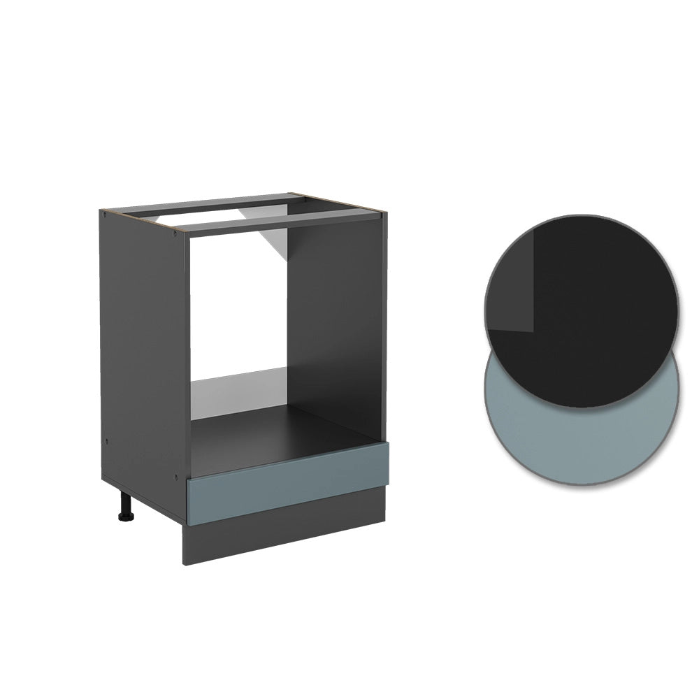 Vicco Mobile per forno da incasso Grigio-blu 60 cm senza piano di lavoro