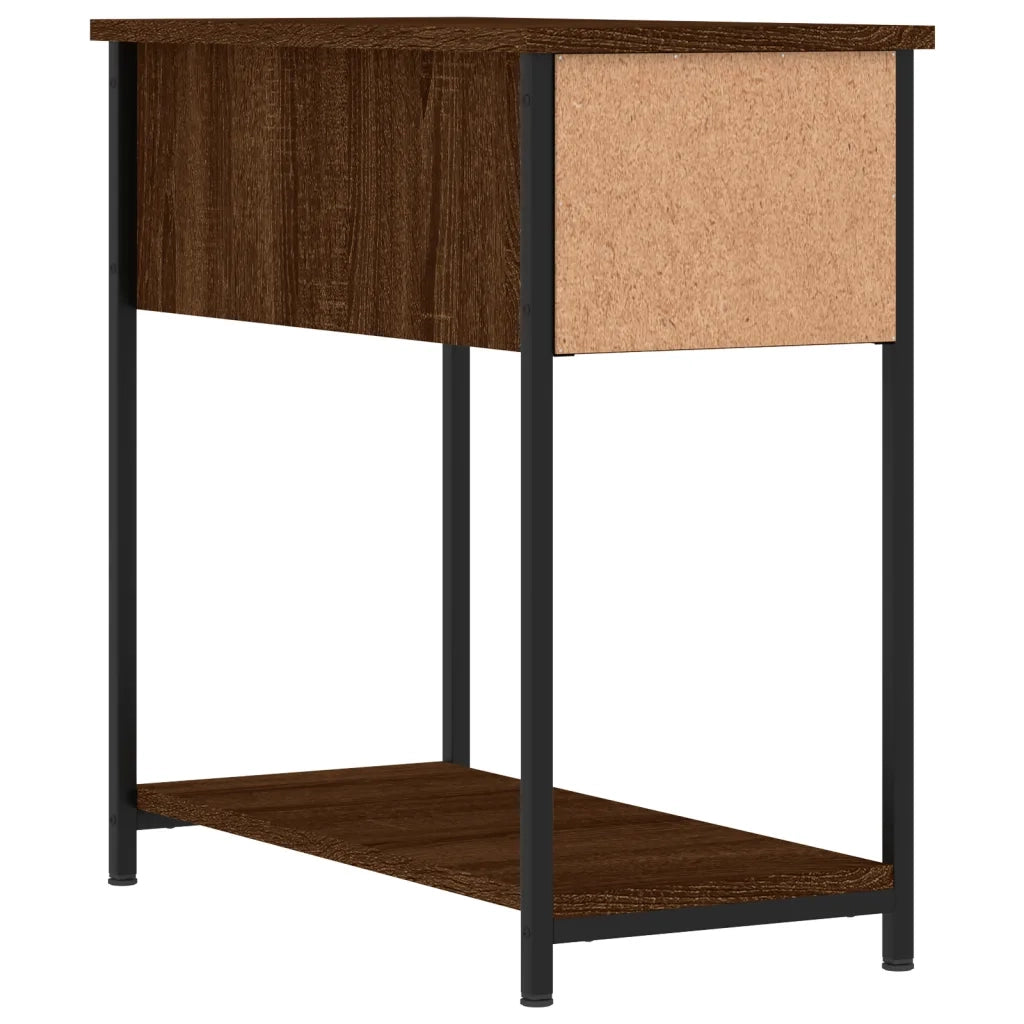 Comodini 2 pz-Set di 2 Tavolino da notte Rovere Marrone 30x60x60 cm in Legno Multistrato 367823