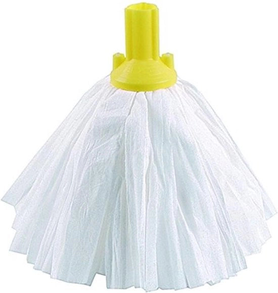 Asciugamano Standard Grande, Bianco e Giallo - Pacchetto da 10 - Exel PSYE1210P