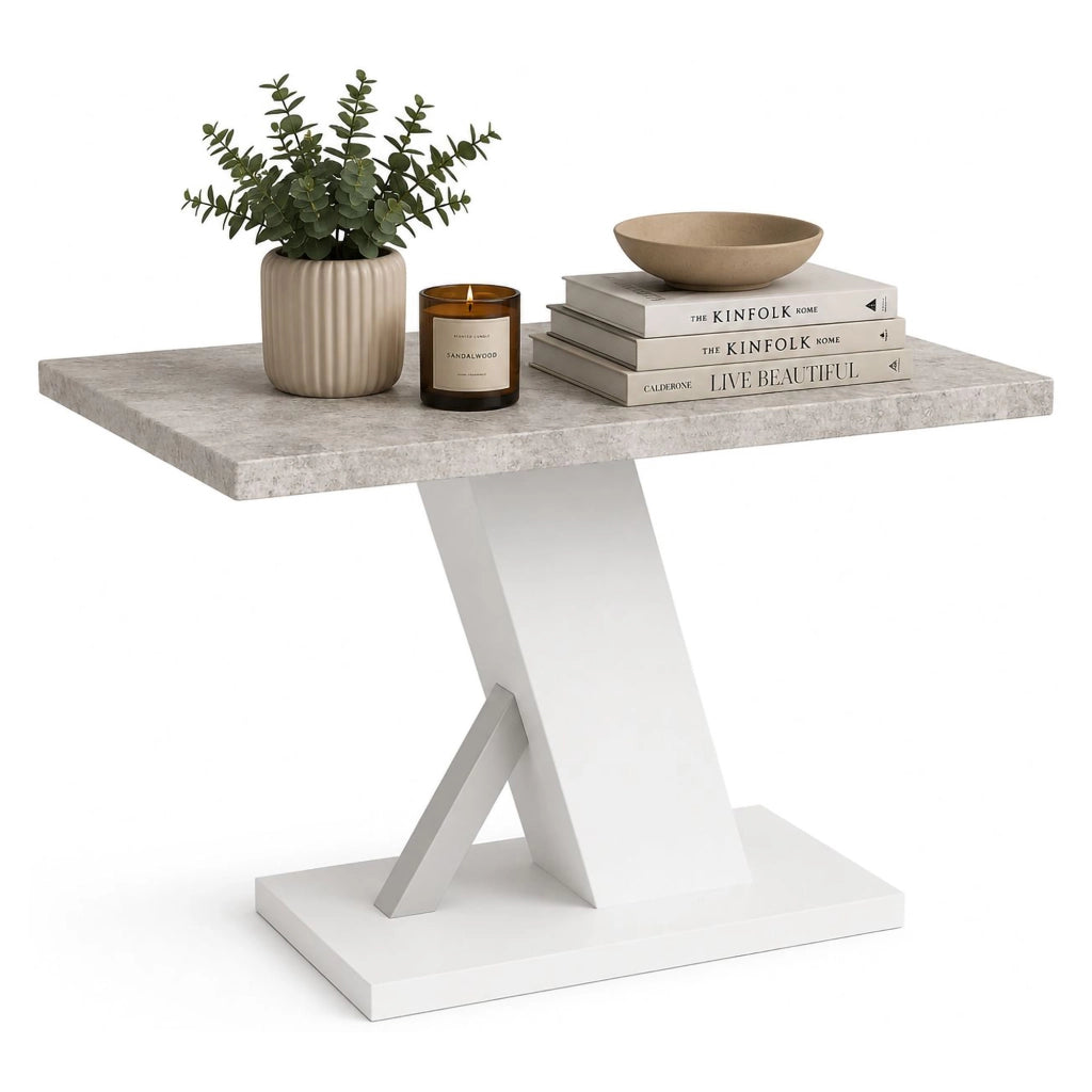 Litopa, Tavolo Fisso 6 Posti, 138x90x76h cm Bianco Marmo