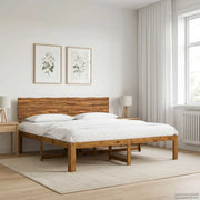 Letto matrimoniale con testiera ROSTOCK Naturale 200 x 200 cm 3405426
