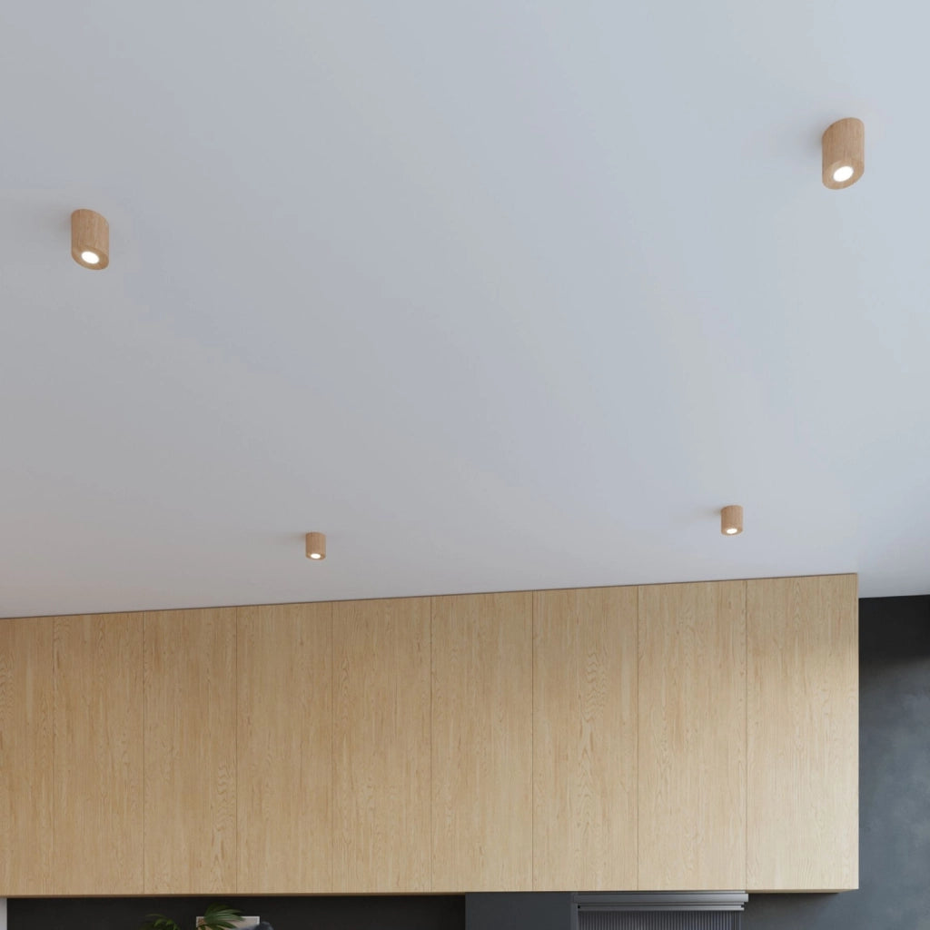 Applique RONDEO in legno chiaro/bianco G9 Pure Lume