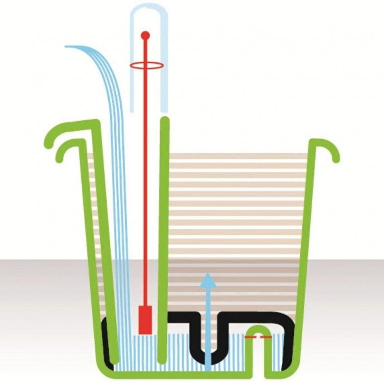 Vaso GARDENIE SMART 80x22,5x19 cm, con sistema di auto-irrigazione