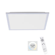 Plafoniera LED Paul Neuhaus Flat quadrata 45,5cm 22W cromo
