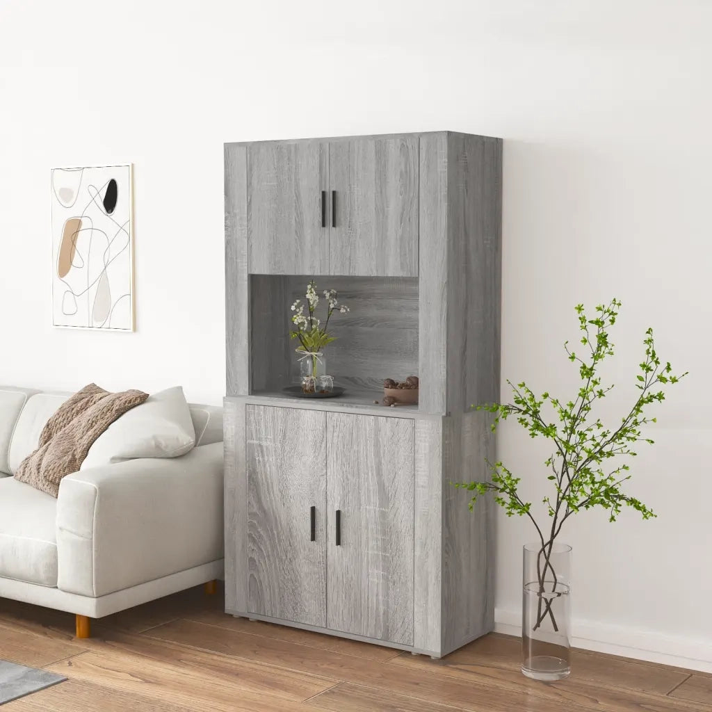 Credenza Grigio Sonoma in Legno Multistrato 3185357