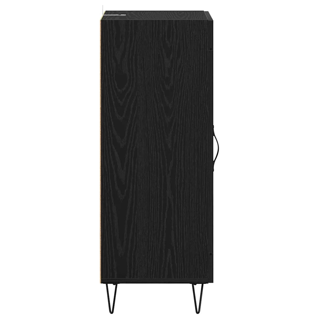 Credenza | Madia | Buffet da pranzo | Armadio da pranzo Rovere Nero 34,5 x 34 x 90 cm