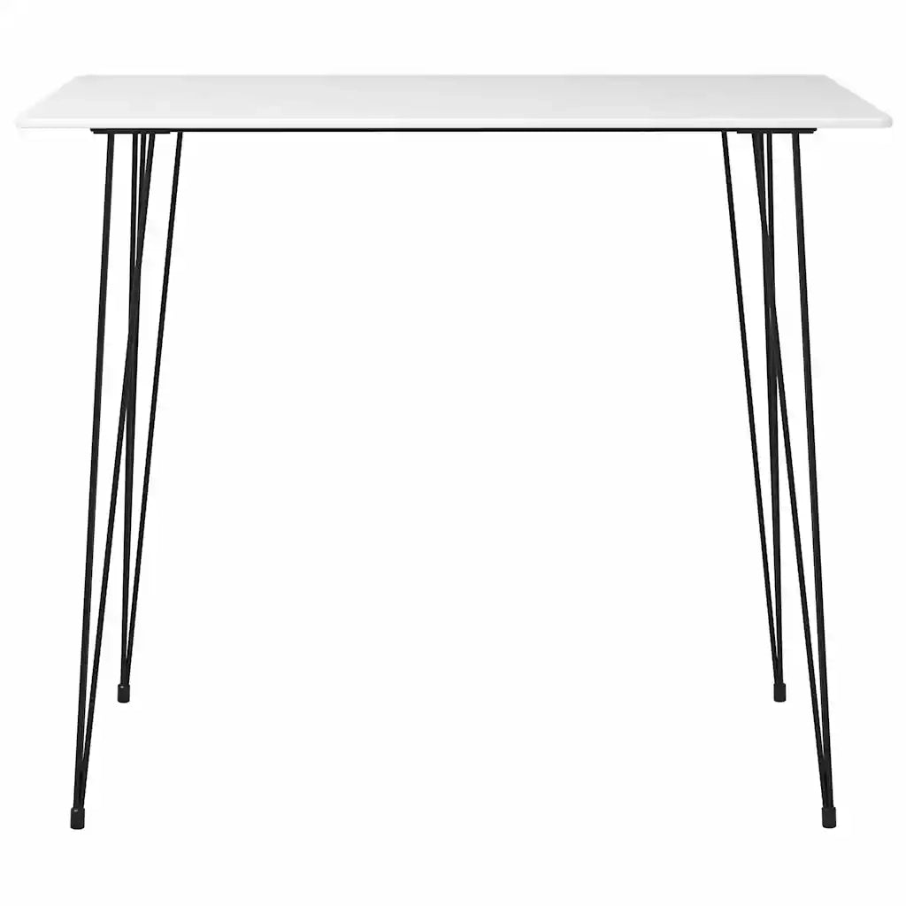vidaXL Set da Bar 7 pz Bianco e Nero