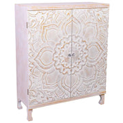 Armadio in legno con 4 cassetti e 2 porta 63x26x100