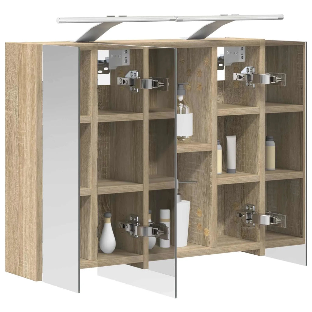 Mobiletto per specchio da bagno Rovere Sonoma 60 x 14,5 x 50 cm 889081