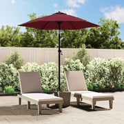 Ombrellone-Ombrello da giardino balcone Rosso Borgogna 200x224 cm in Alluminio