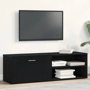 Mobile TV Rovere Nero 120x34x37 cm in Legno Multistrato 862474