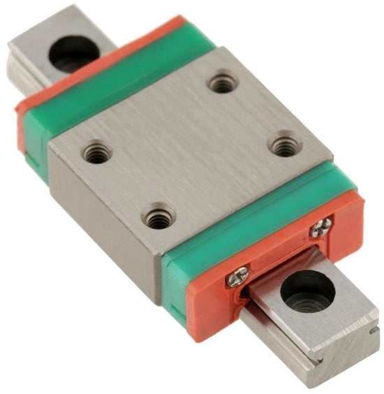 Guida lineare miniatura LWL7B - Acciaio resistente al trascinamento, 7 mm di larghezza, con blocco di guida (40 mm)