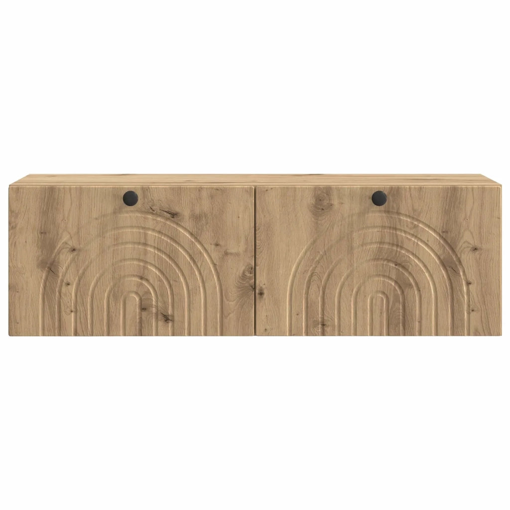 Mobile Porta TV da Muro Rovere Artigianale 98 x 31 x 30 cm 898224