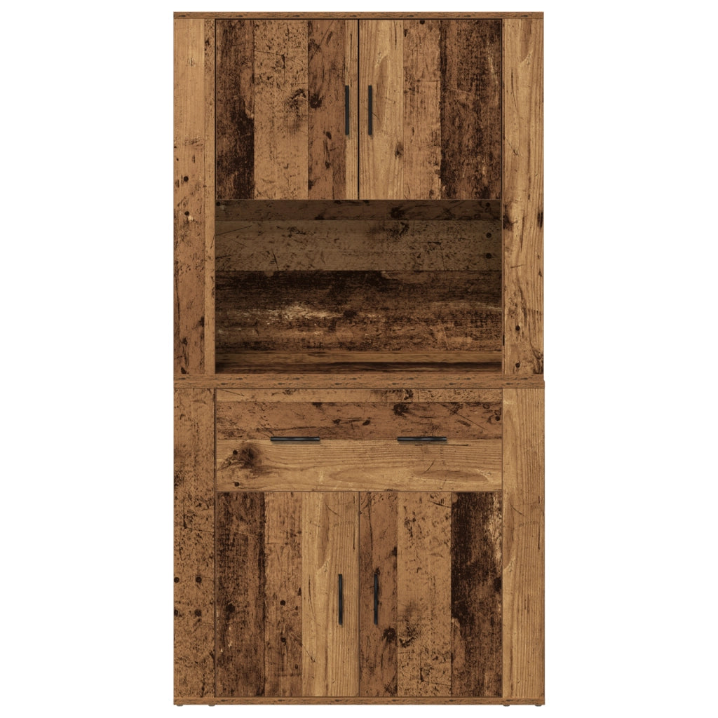 Highboard in Legno di Recupero 80x33x150 cm