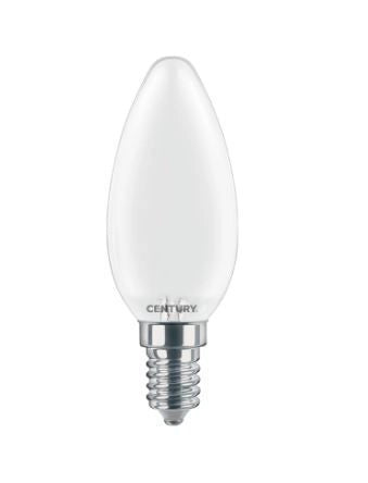 Century Lampadina Led Saten Candela E14 6W 4000k