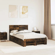 Struttura del letto Rovere fumé 137 x 203 cm Legno multistrato 3408771