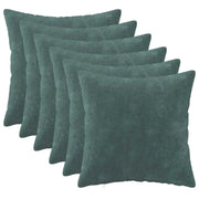 Federa 6 pcs HEERLEN Blu mare 35 x 35 cm Fleece in microfibra 908138