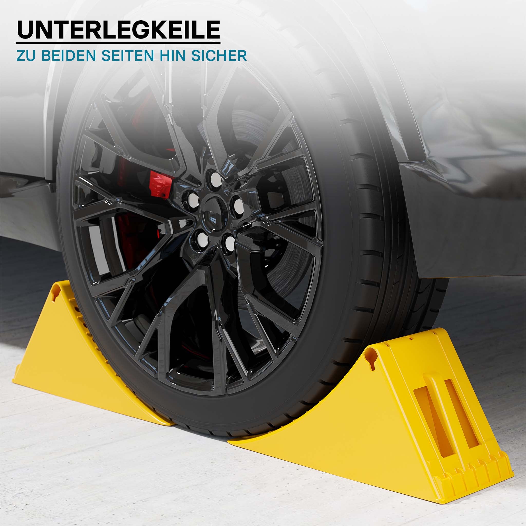 ‌Wiltec Cunei per autocarri e rimorchi Capacità di carico fino a 6,5 t 2 Fermaruota Camion