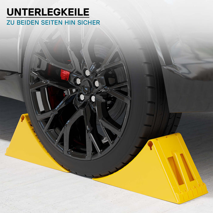 ‌Wiltec Cunei per autocarri e rimorchi Capacità di carico fino a 6,5 t 2 Fermaruota Camion