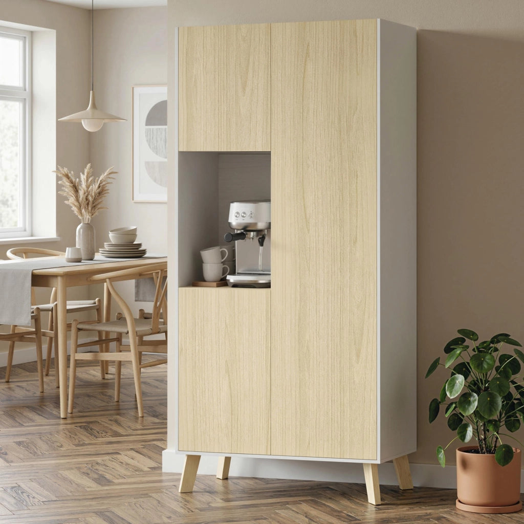 Armadio da Cucina ¨C zephmum ¨C Legno Naturale 170 cm