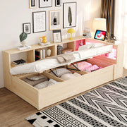 Letto multifunzione con contenitori e LED