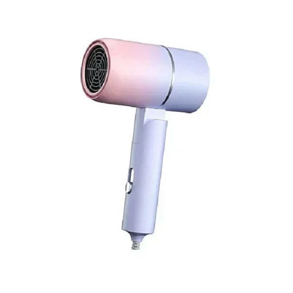Trade Shop - Asciugacapelli 2000 W Design Portatile Pieghevole Asciugatura Rapida A Ioni Q-m069 -