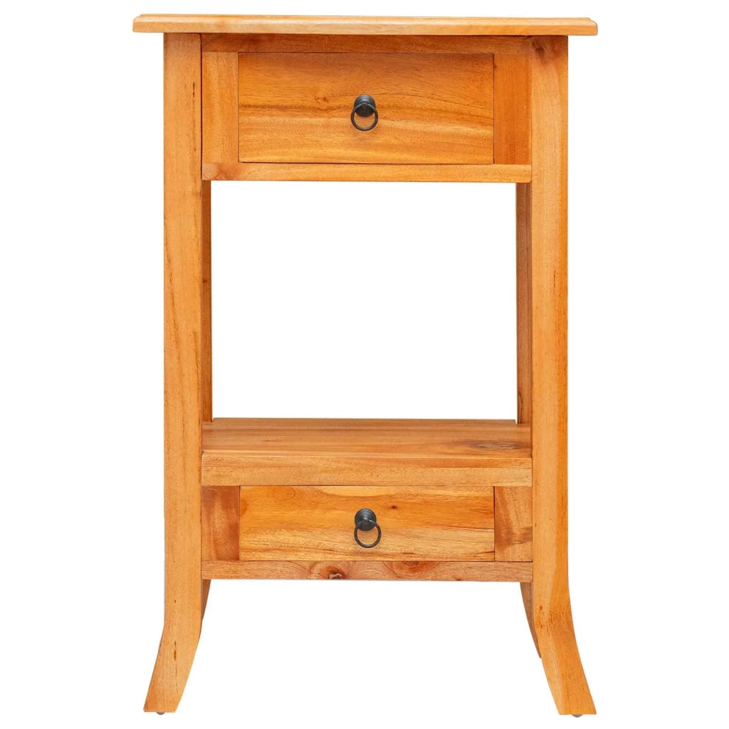 Tavolo consolle con cassetto Naturale 50,5 x 30 x 75,5 cm