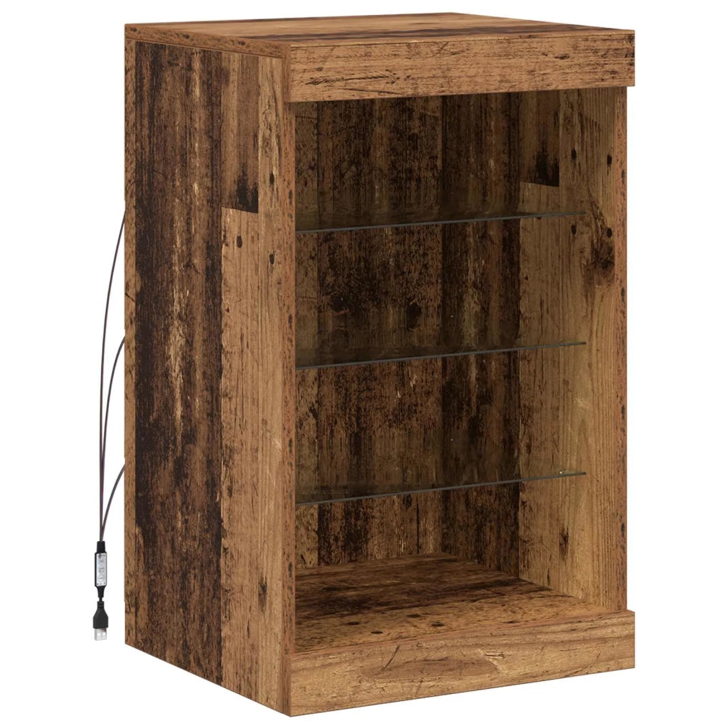 Credenza | Madia LED Legno vecchio 41 x 37 x 67 cm Legno multistrato