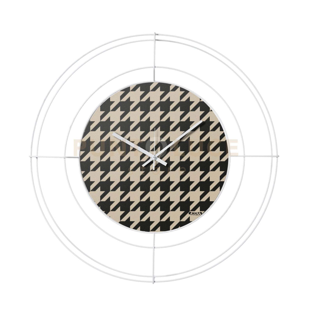 orologio nudo piccolo pied de poule nero Bianco ,pied de poule nero in Ferro Diametro59cm