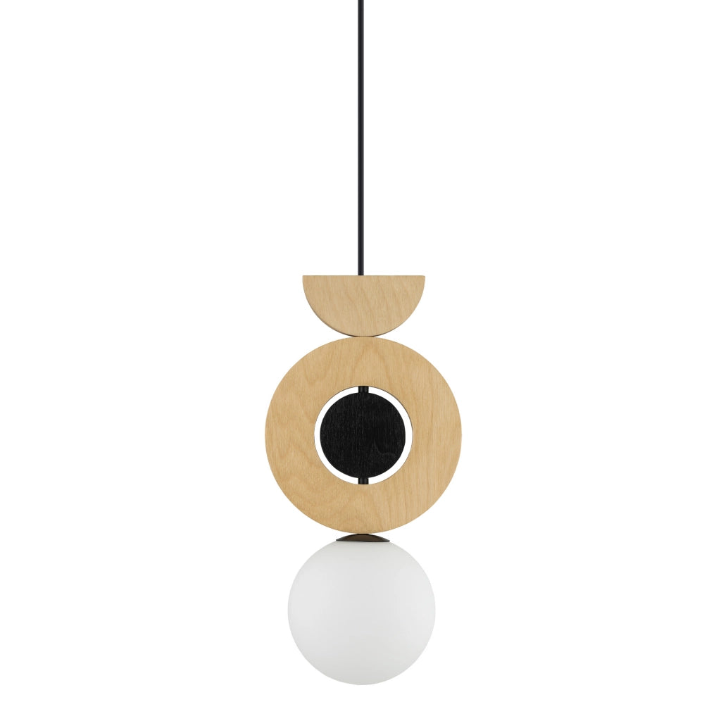 Sospensione Nowodvorski Drops Wood B sfera bianca G9 12W